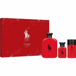 Coupon ⌛ Ralph Lauren Polo Red Eau De Toilette Gift Set 3 Pc. 👏