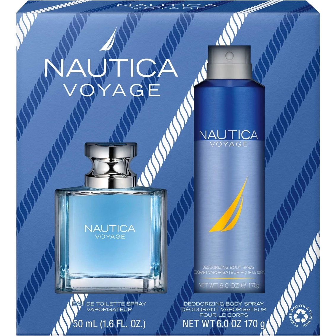 Hot Sale ๐ Nautica Voyage 1.7 Oz. Eau De Toilette And 6 Oz. Body Spray 2 Pc. Gift Set โญ