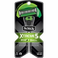Cheapest 😉 Schick Xtreme5 Pivot Ball Men's Disposable Razor Handle With 2 Cartridges ⌛