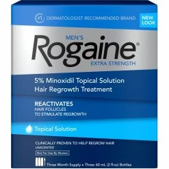 Coupon ⭐ Rogaine Men's Extra Strength Topical Solution Hair Regrowth Treatment 3 Pk. 🔔