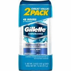 Wholesale 💯 Gillette Cool Wave Clear Gel Antiperspirant Deodorant 2 Pk. 🥰