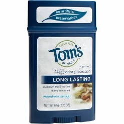 Best Sale 🎉 Tom's Of Maine Men's Long Lasting Deodorant For Men, Mountain Spring ⌛