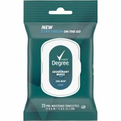 Best reviews of ❤️ Degree On The Go Cool Rush Deodorant Wipes 25 Ct. 🔥