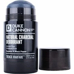 Promo 🔔 Duke Cannon Bergamot And Black Pepper Trench Warfare Natural Charcoal Deodorant 🔥