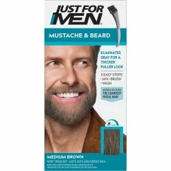 Hot Sale โจ Just For Men Mustache And Beard Medium Brown Hair Coloring Kit ๐