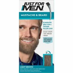 Outlet โ Just For Men Mustache & Beard Light Brown M-25 1 Ct. ๐คฉ