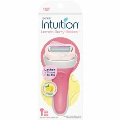 Hot Sale ❤️ Schick Intuition Lemon Berry Breeze Razor 3 Pc. Set ⭐