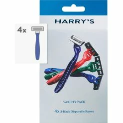 Hot Sale ❤️ Harry's Multicolored Disposable Razors 4 Ct. 🔔
