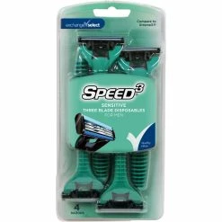 Hot Sale 👍 Exchange Select Men's Speed 3 Sensitive Triple Blade Disposable Razors 4 Pk. 😀