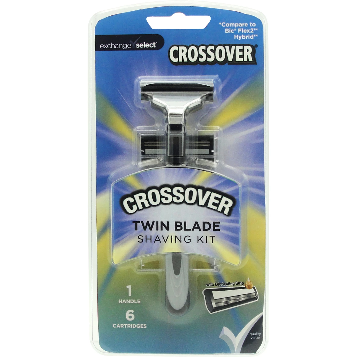 Cheap 🎉 Exchange Select Crossover Twin Blade Shaving Kit With 6 Cartridges 😉