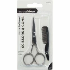 Outlet 💯 Exchange Select Mustache And Beard Scissors And Comb Set 😉