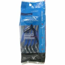 Cheap 🎁 Exchange Select Twin Blade Rubber Grip Disposable Razors 10 Pk. 🌟