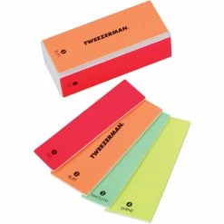 Flash Sale 🎁 Tweezerman Neon Hot File, Buff, Smooth And Shine Block 👏