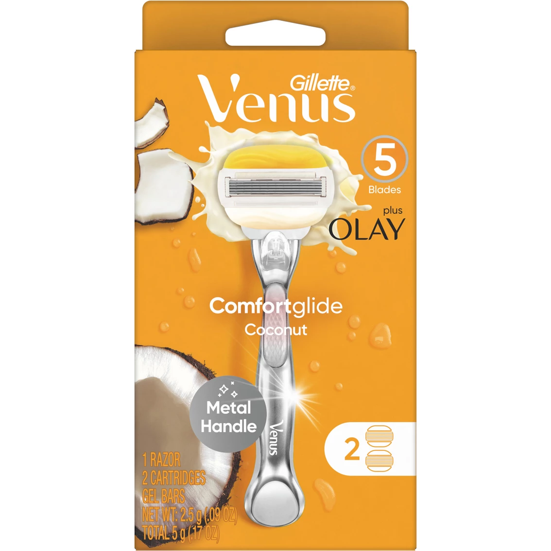 Wholesale π€© Gillette Venus Comfortglide Olay Coconut π© Women's Razor Handle + 2 Blade Refills π§¨