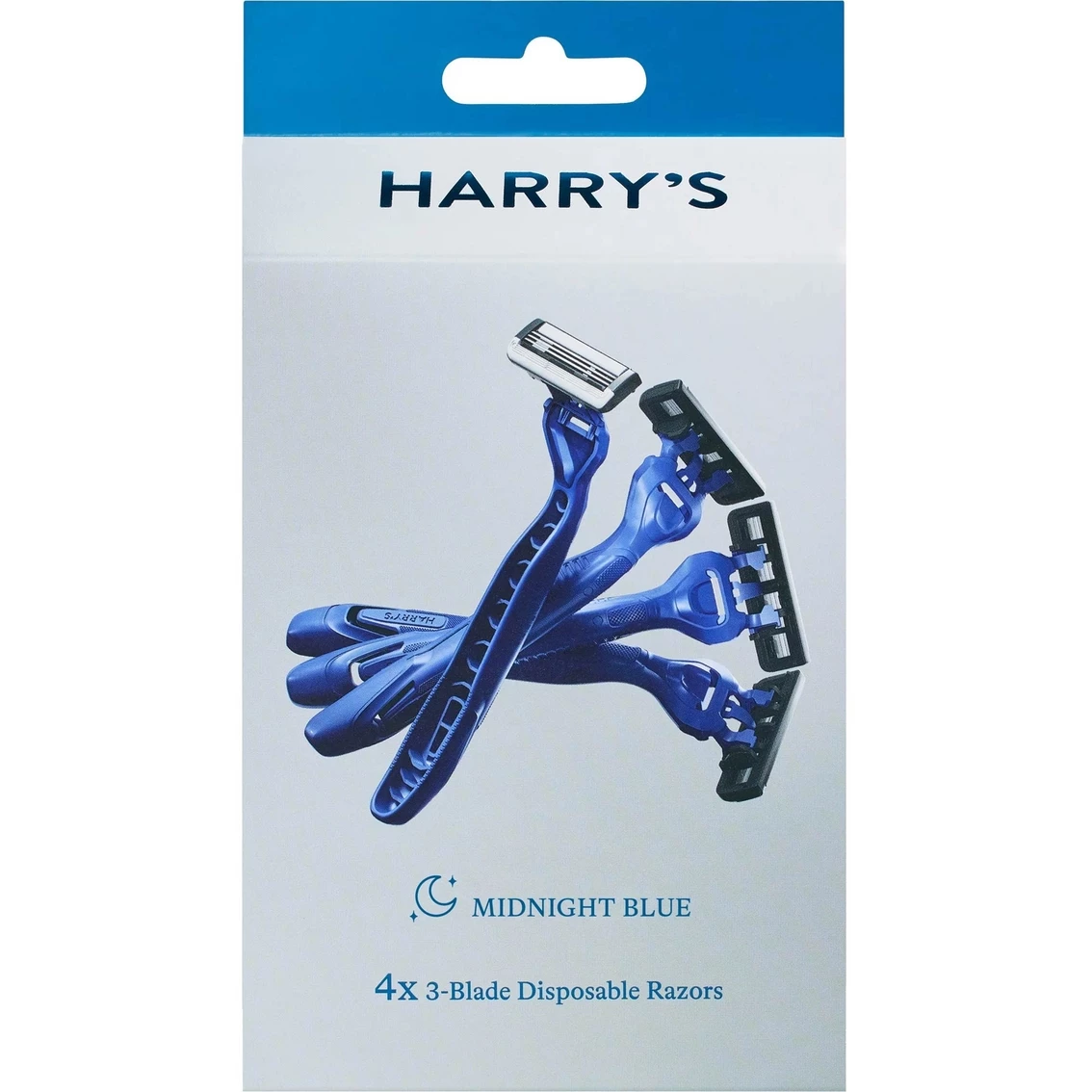 New โ Harry's Dark Blue Disposable Razors 4 Ct. ๐งจ