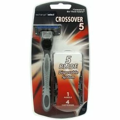 Best Pirce ✔️ Exchange Select Crossover 5 Blade Razor With 4 Cartridges 👏